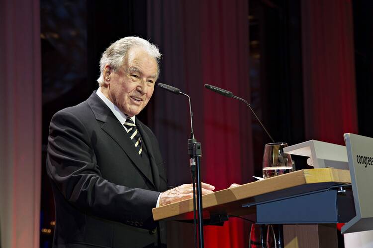 Klaus Faber 2014 auf der Feier zu seinem 90. Geburtstag